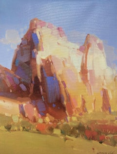 Cliff Mountain, Print on Canvas