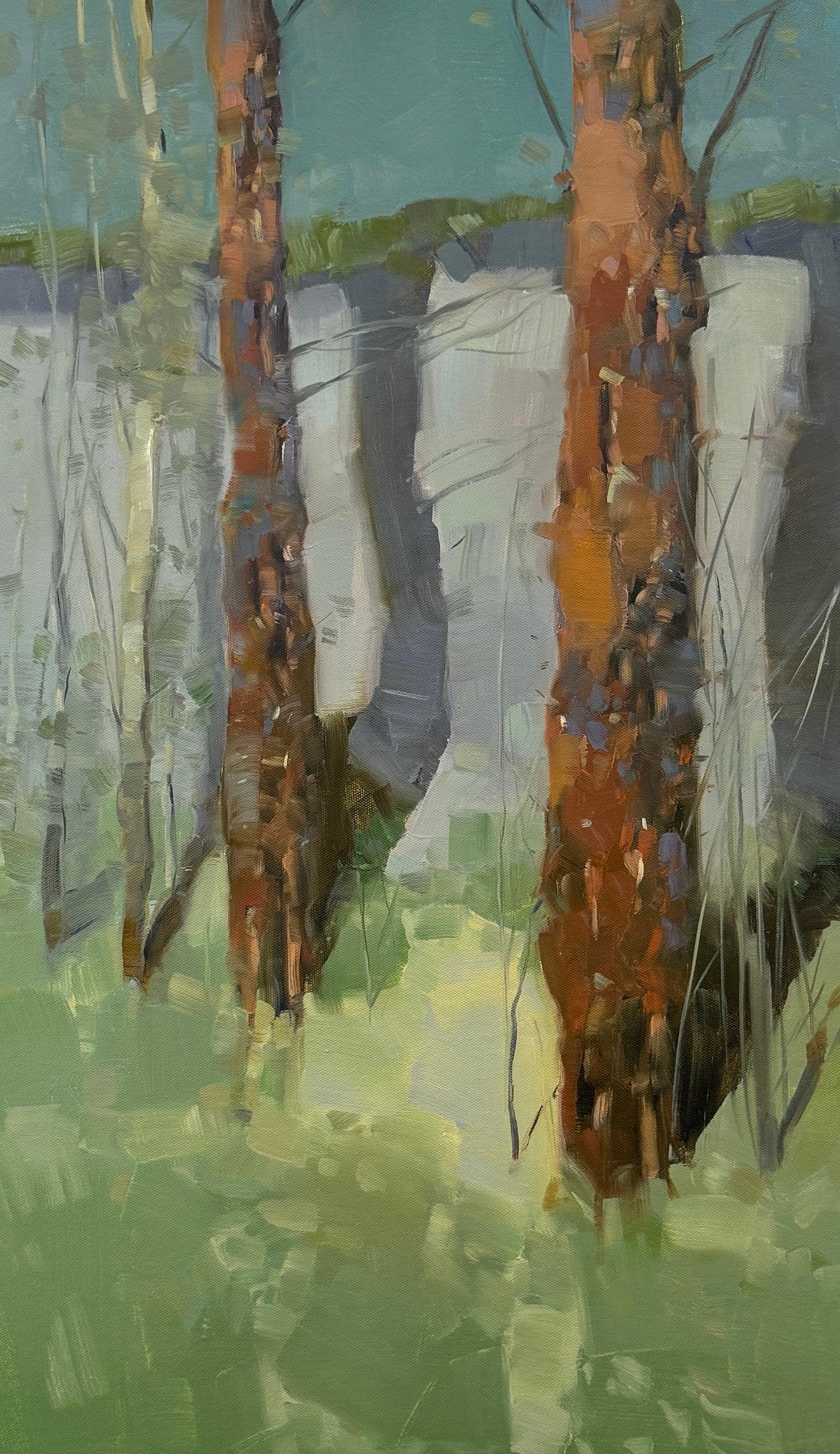 Pareja, Impresionismo Pintura al óleo original, Lista para colgar - Painting Impresionista de Vahe Yeremyan