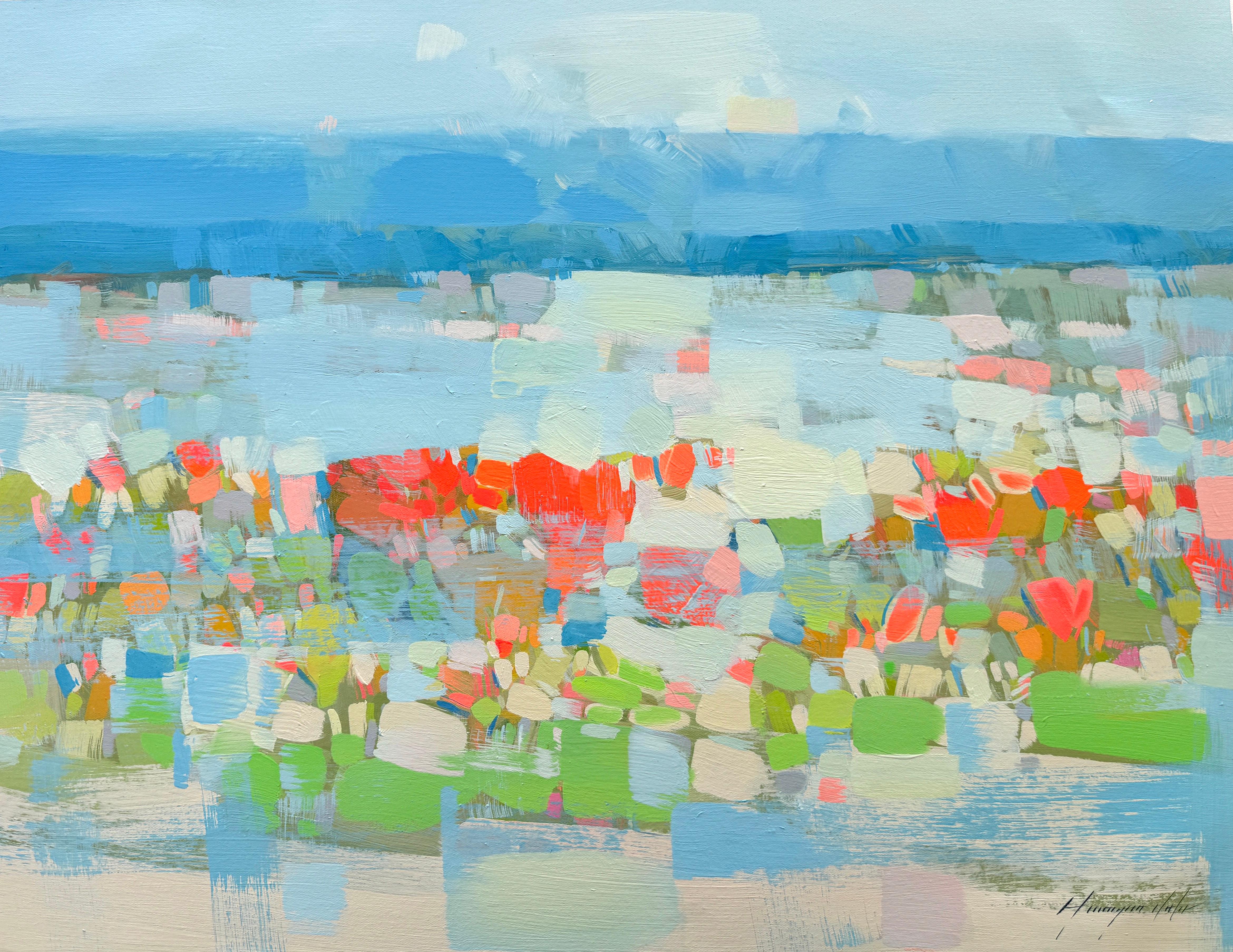 Landscape Painting di Vahe Yeremyan - Deserto, Pittura a olio originale, pronta da appendere
