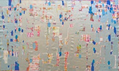 Drifting Lights, Abstract Art, Original Painting, Ready to Hang
