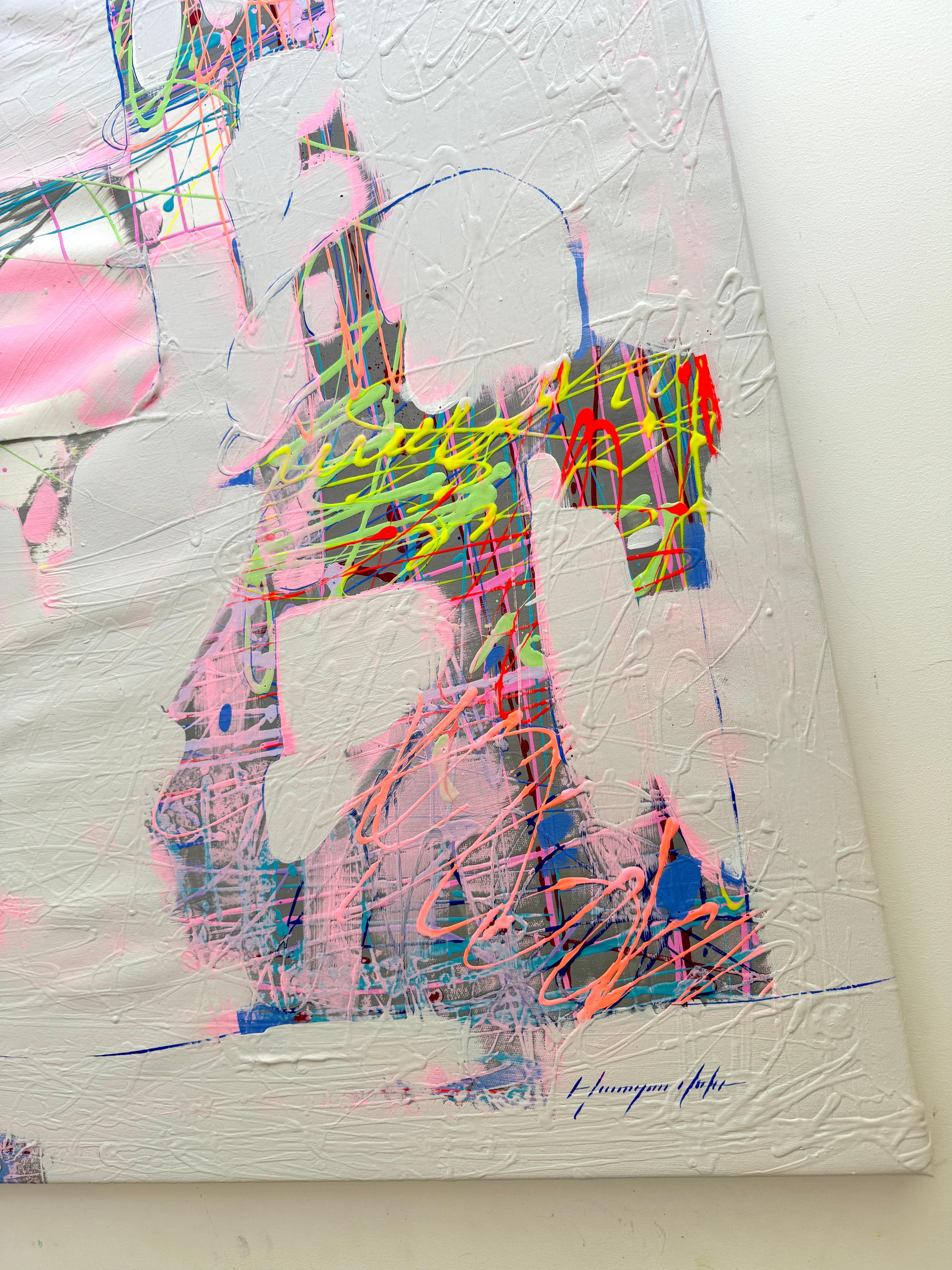 Elevation Pittura astratta originale di grandi dimensioni Arte moderna pronta da appendere in vendita 1