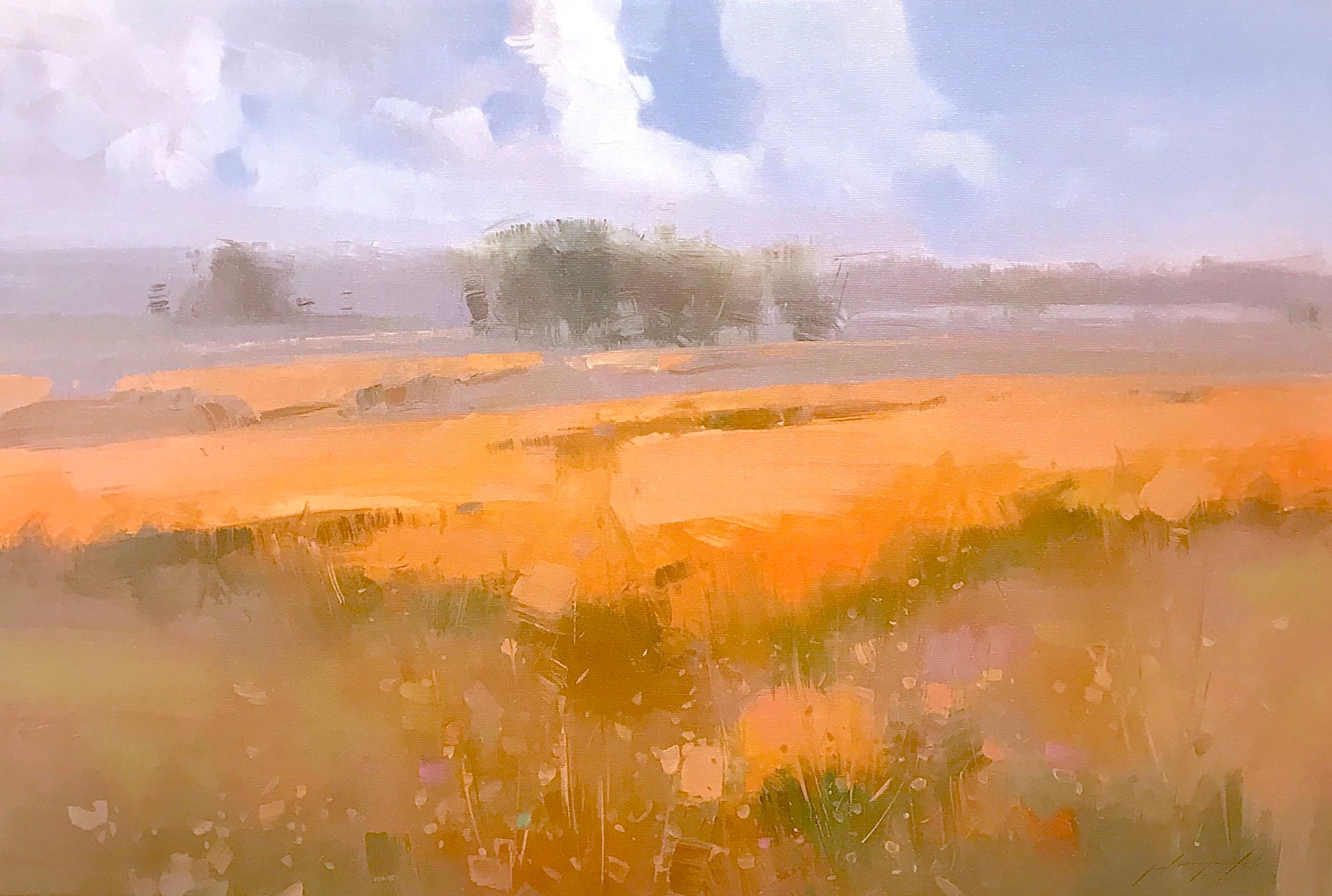 Vahe Yeremyan Landscape Painting - Flowers Valley Print on Canvas