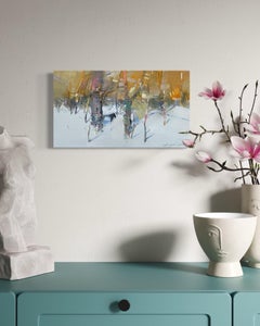 First Snow Impressionism Original oil Painting, Ready to Hang
