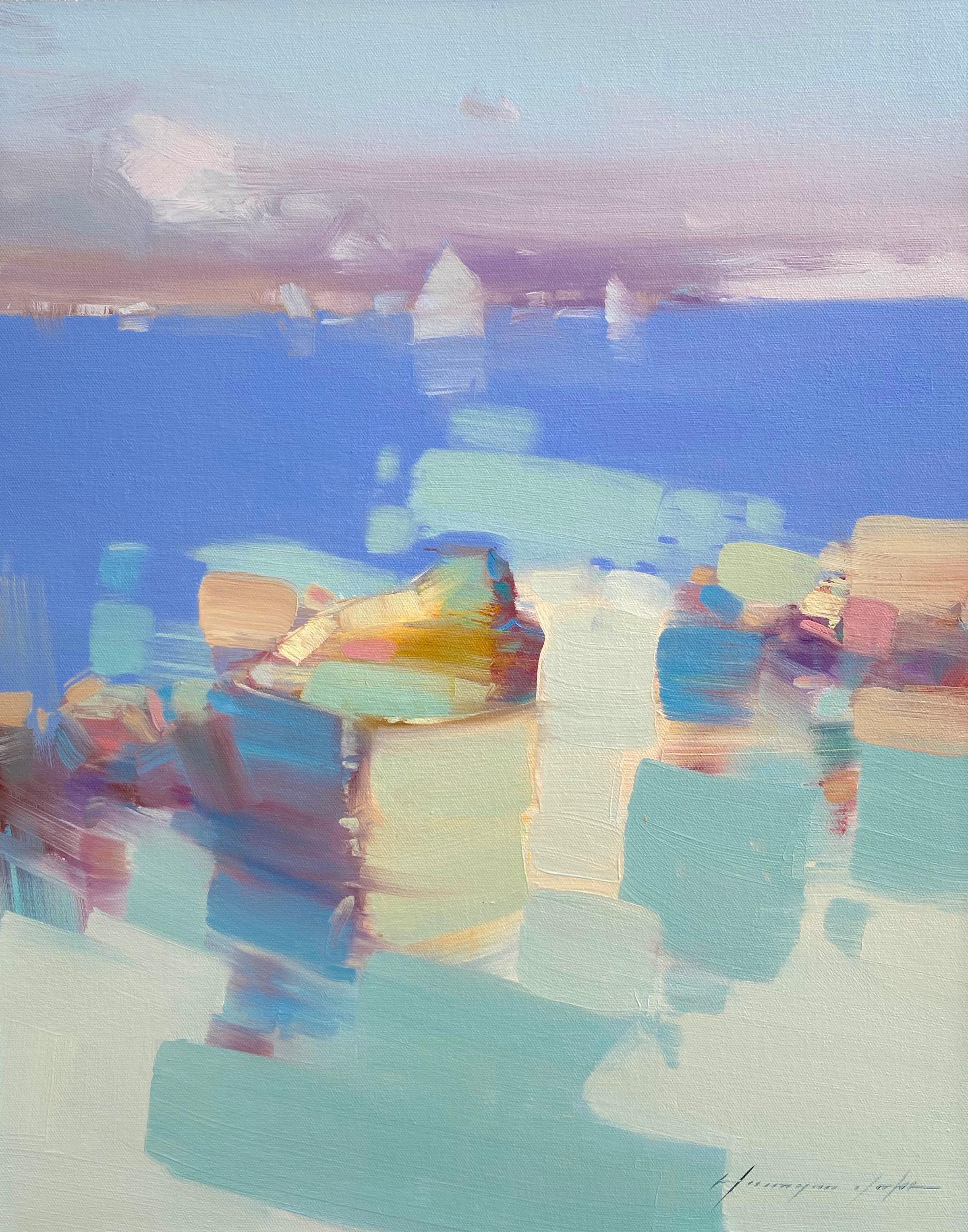 Vahe Yeremyan Yellow Valley, Original oil Painting, Ready to Hang For Sale at 1stDibs