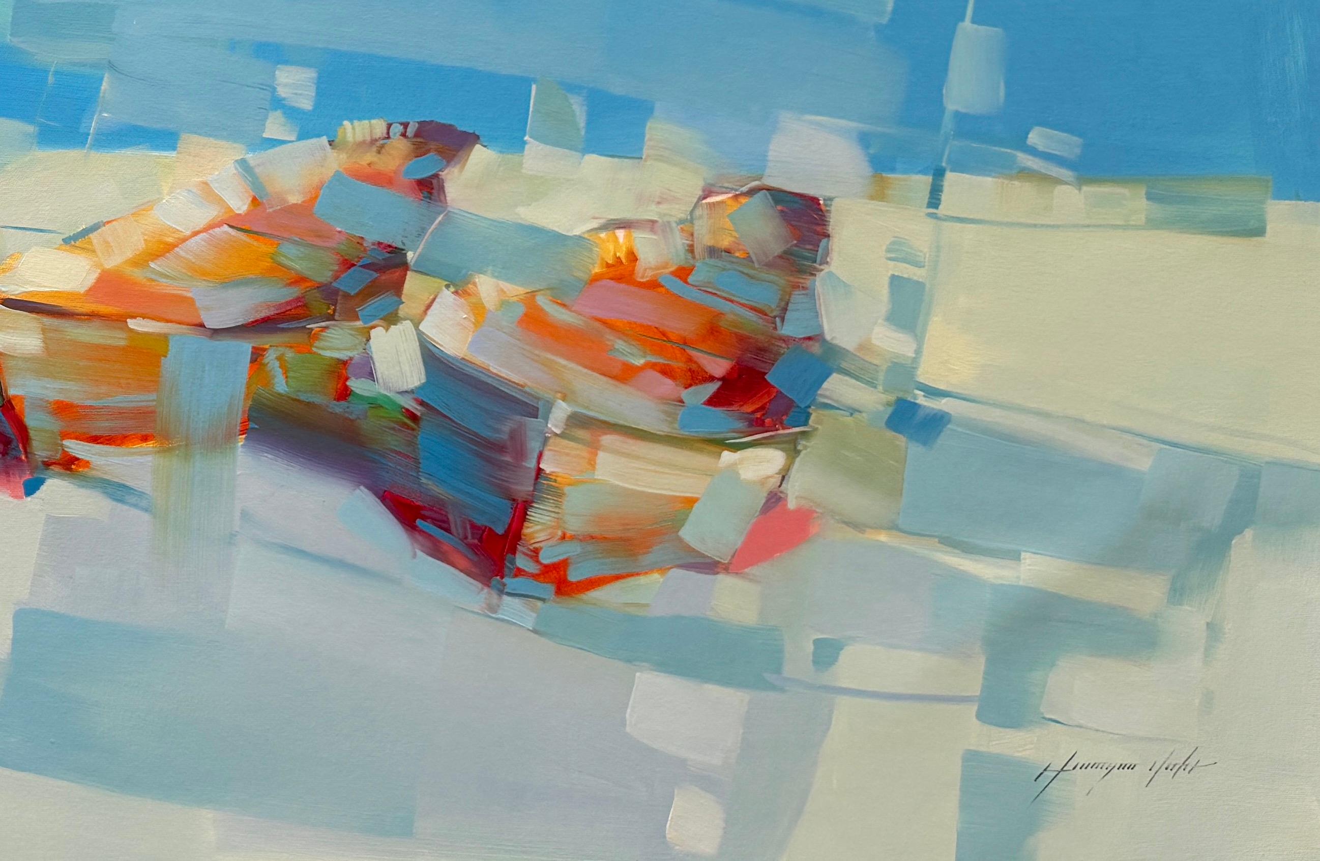 Artista: Vahe Yeremyan 
Opera: Pittura a olio originale, opera d'arte fatta a mano, pezzo unico 
Mezzo: Olio su tela
Anno: 2024
Stile: Impressionismo, 
Titolo: Barche da pesca
Dimensioni: 30
