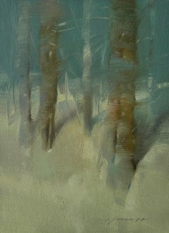 Forest Trees, Original oil Painting, Ready to Hang