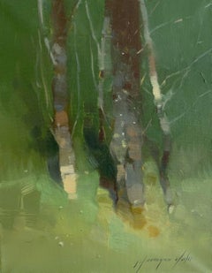 Forest Trees, Original oil Painting, Ready to Hang