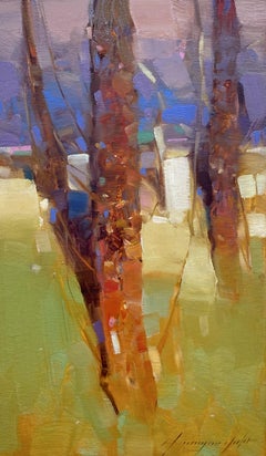 Forest Trees, Original oil Painting, Ready to Hang