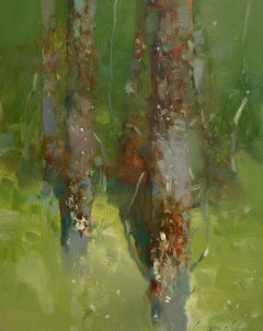 Forest Trees, Original oil Painting, Ready to Hang
