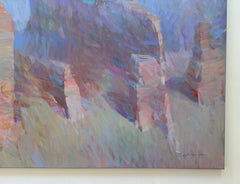 Glen Canyon, Paisaje, Pintura al óleo original, Lista para colgar, Impresionismo