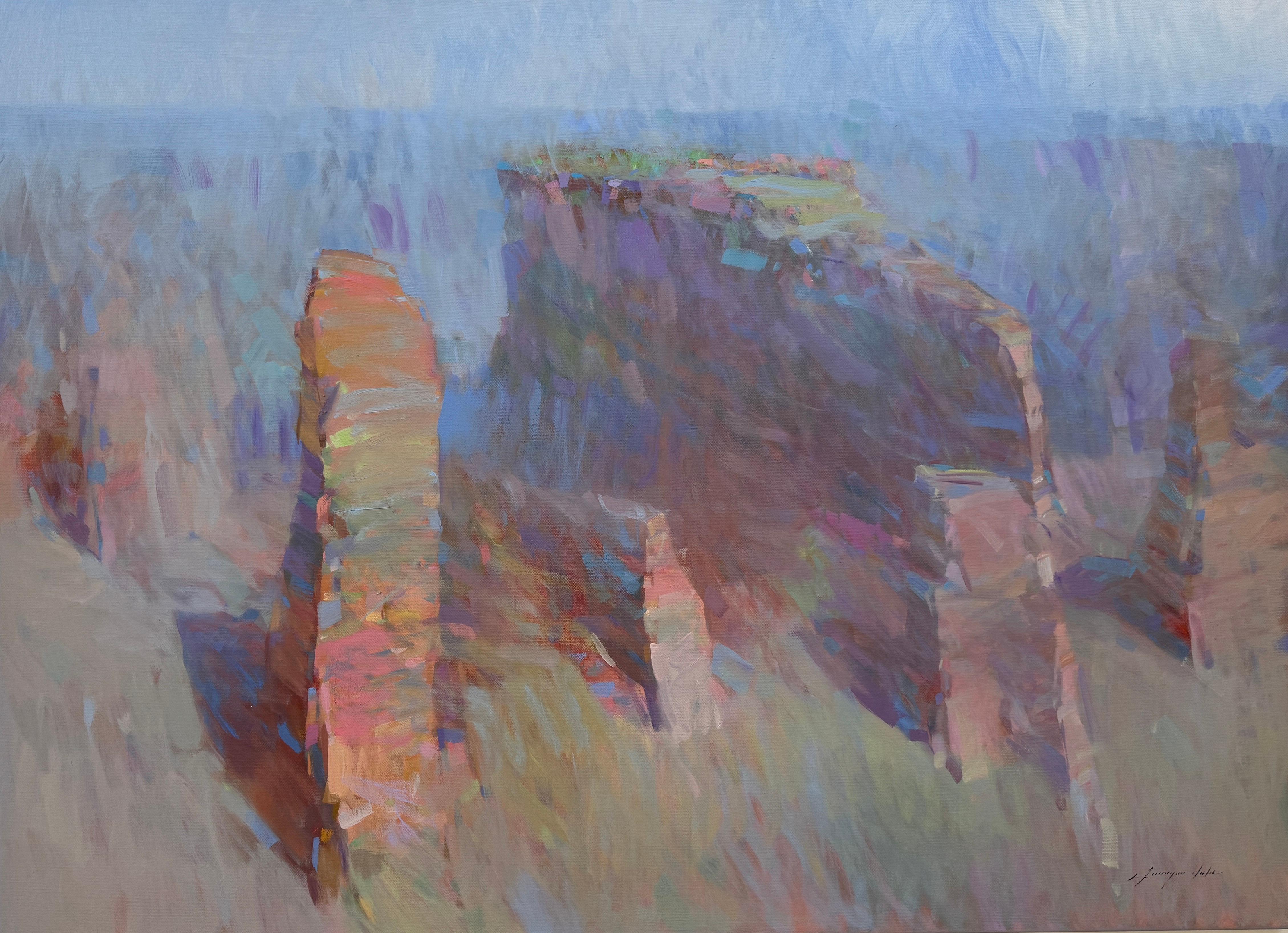 Vahe Yeremyan Landscape Painting - Glen Canyon, Landscape, Original oil Painting, Ready to Hang, Impressionism