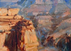 Original-Ölgemälde „Landschaft am Grand Canyon“, fertig zum Aufhängen