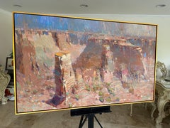 Grand Canyon, Landschaft, Impressionismus, Original-Ölgemälde, hängefertig