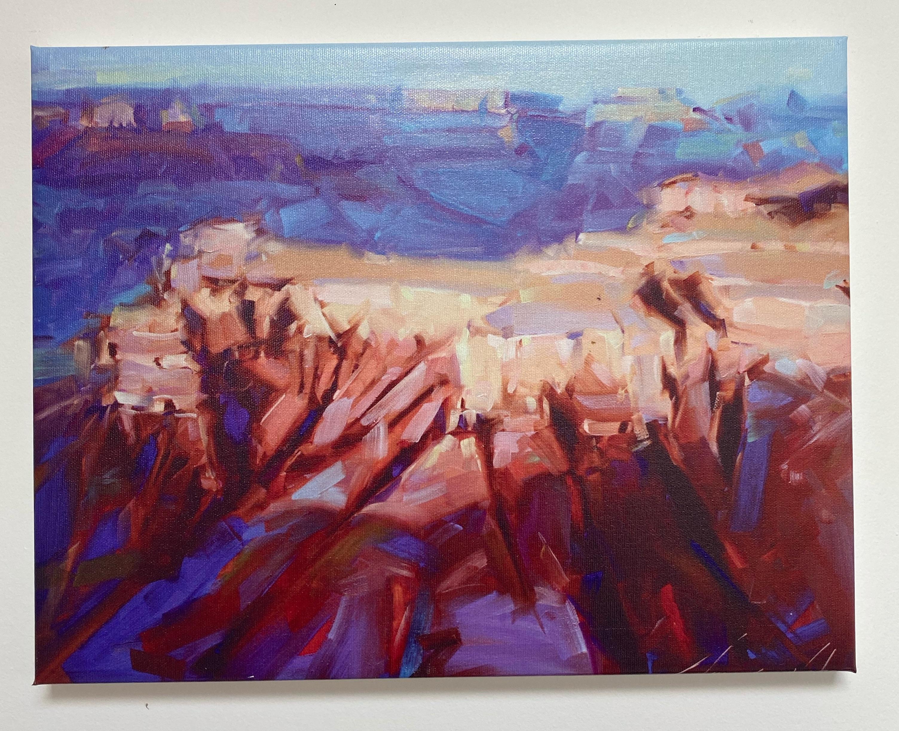 Grand Canyon, Druck auf Leinwand – Painting von Vahe Yeremyan
