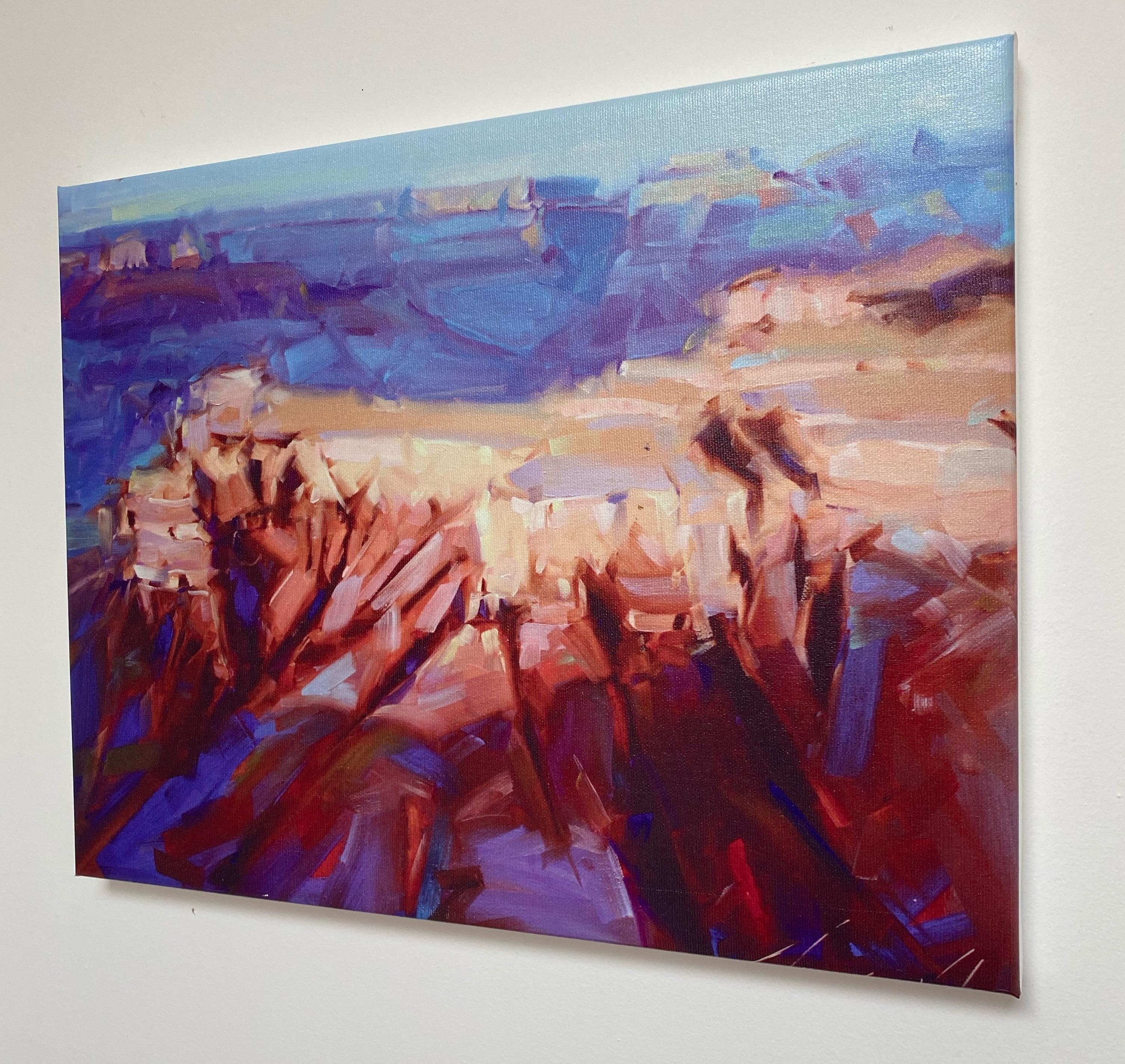 Grand Canyon, Druck auf Leinwand (Impressionismus), Painting, von Vahe Yeremyan