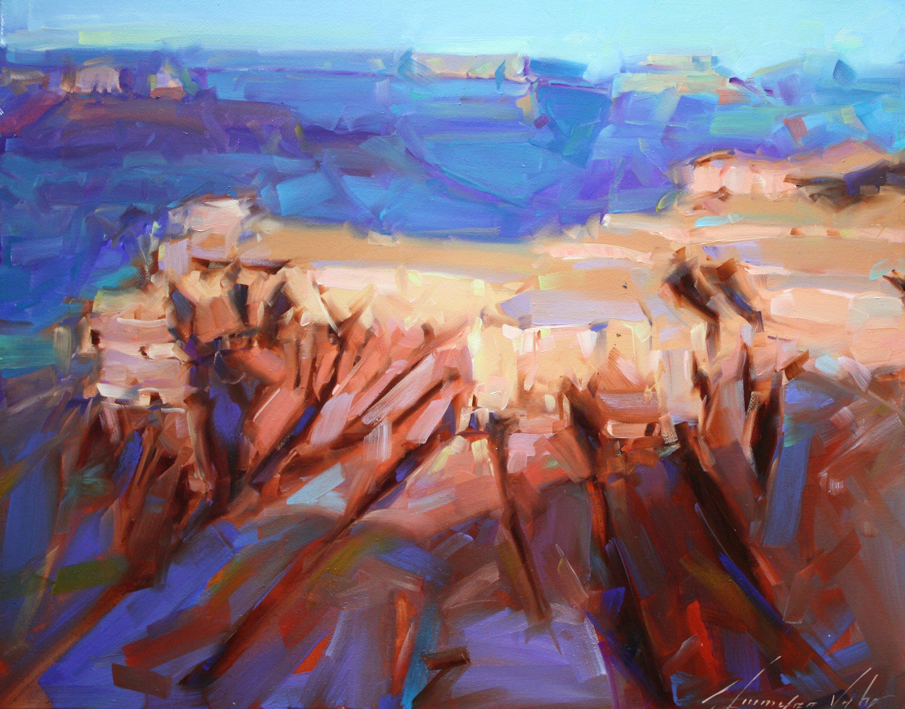 Vahe Yeremyan Landscape Print - Grand Canyon, Print on Paper, Framed