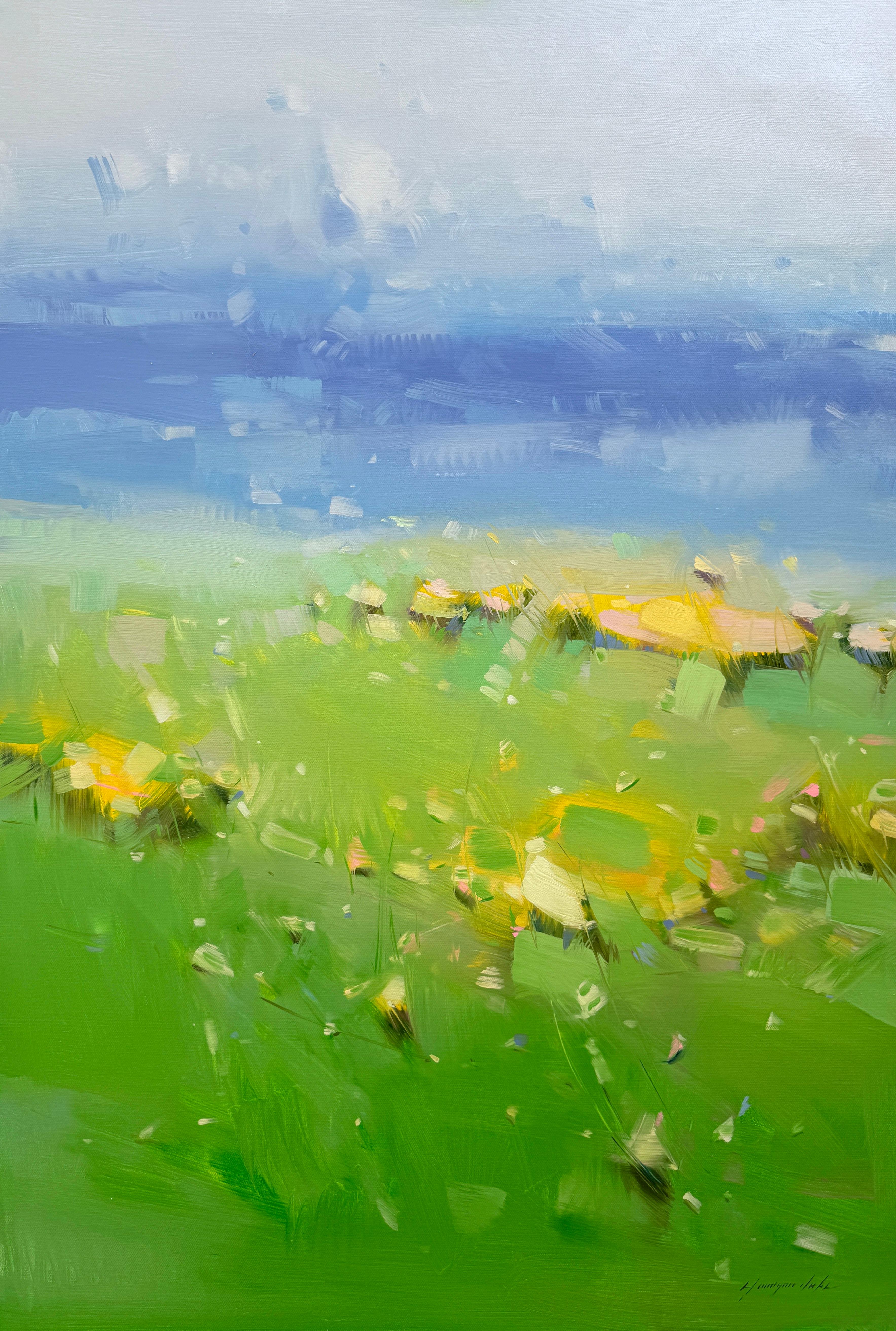 Landscape Painting di Vahe Yeremyan - Greene & Greene, Paesaggio, Pittura ad olio originale, Pronta per essere appesa, Impressionismo