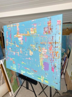 Harbor Pearl, Abstract Art, Modern Original Painting, Ready to Hang