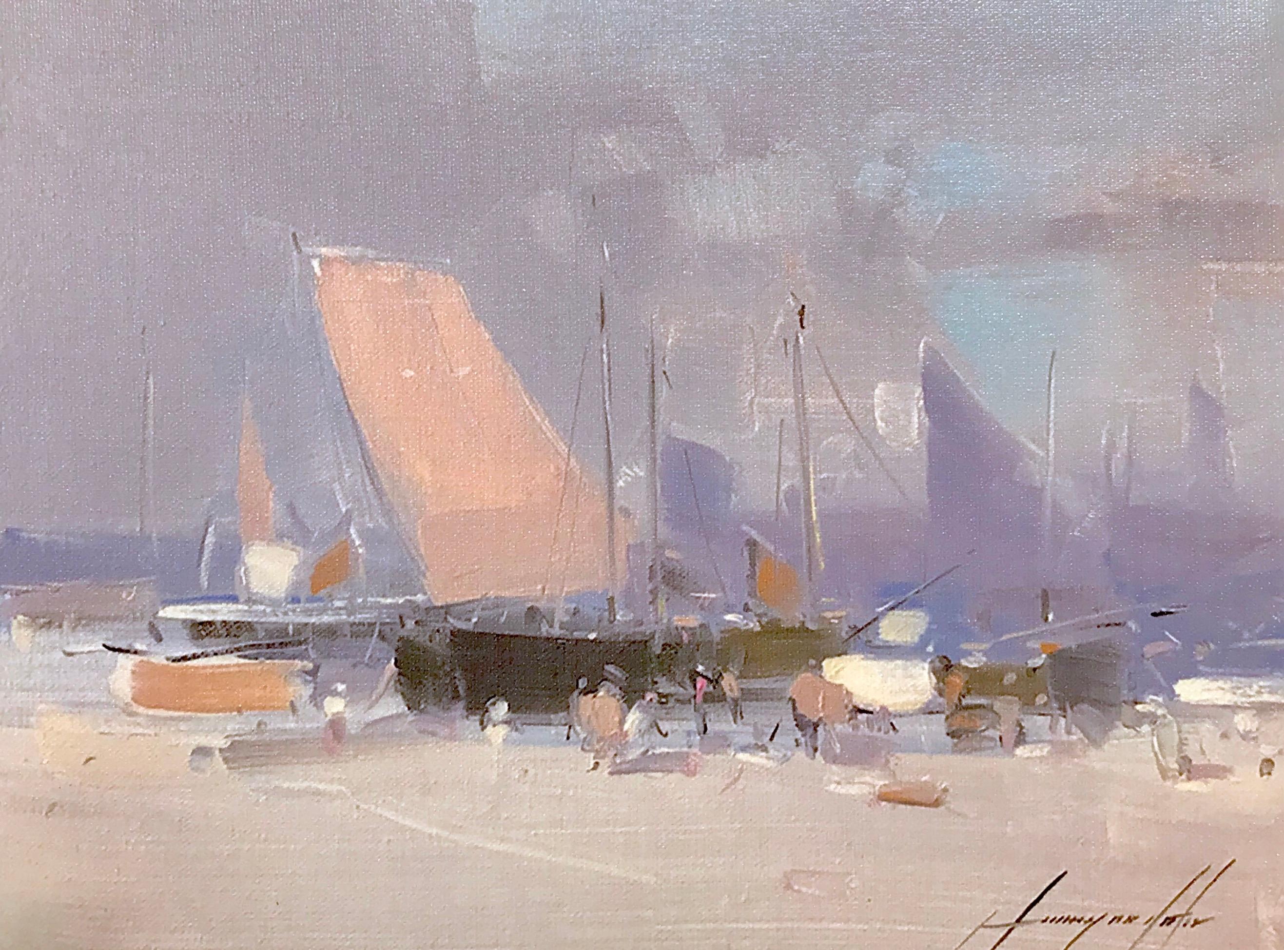 Vahe Yeremyan Still-Life Painting - Harbor Print on Canvas
