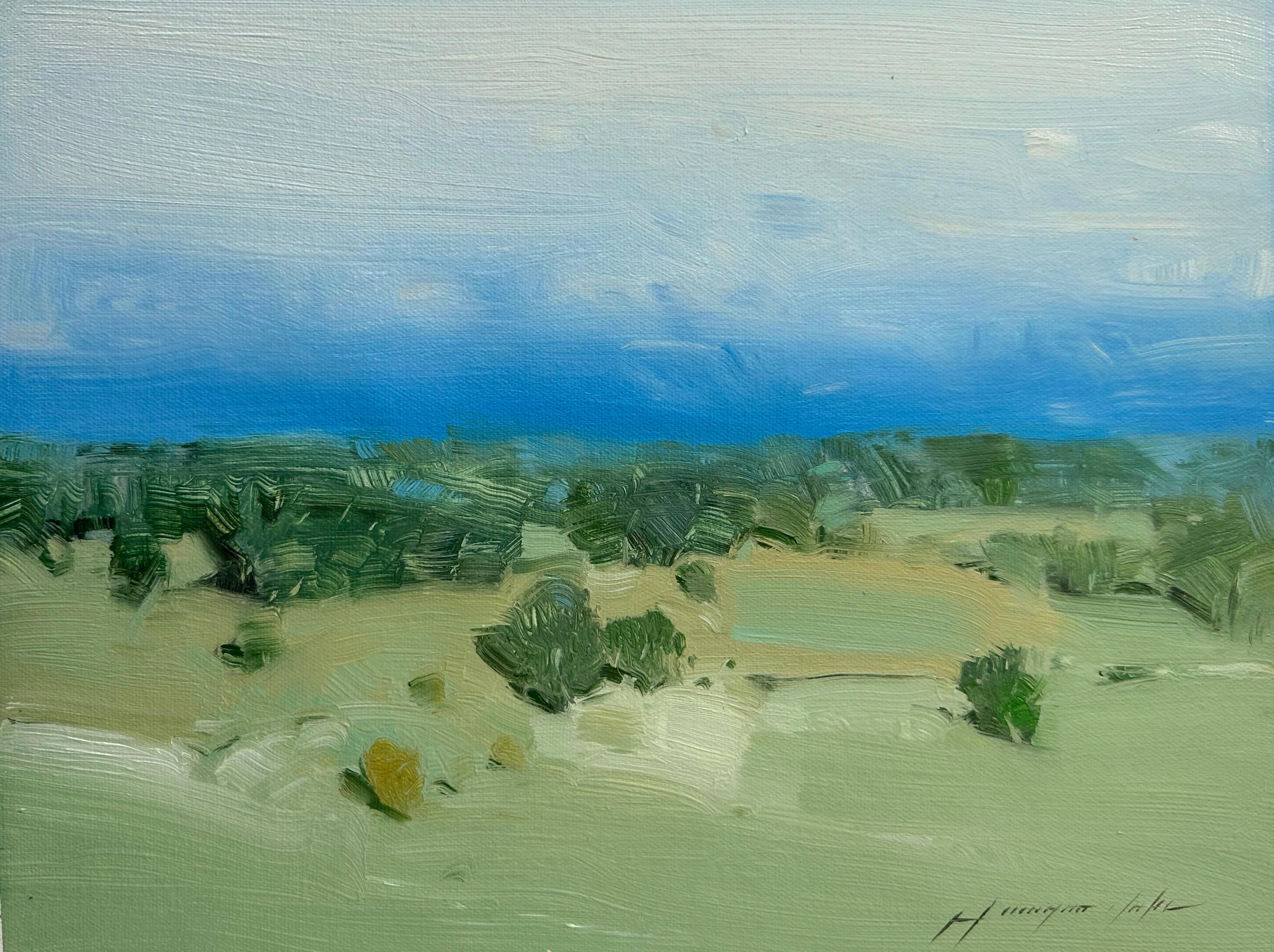 Vahe Yeremyan Landscape Painting - Hill, Landscape,  Impressionism, Original oil Painting, Ready to Hang