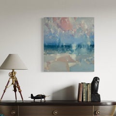 Horizon Coastal Original oil Painting, Ready to Hang