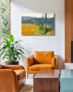 Impression of Trees Landscape Impressionism Original oil Painting, Ready to Hang