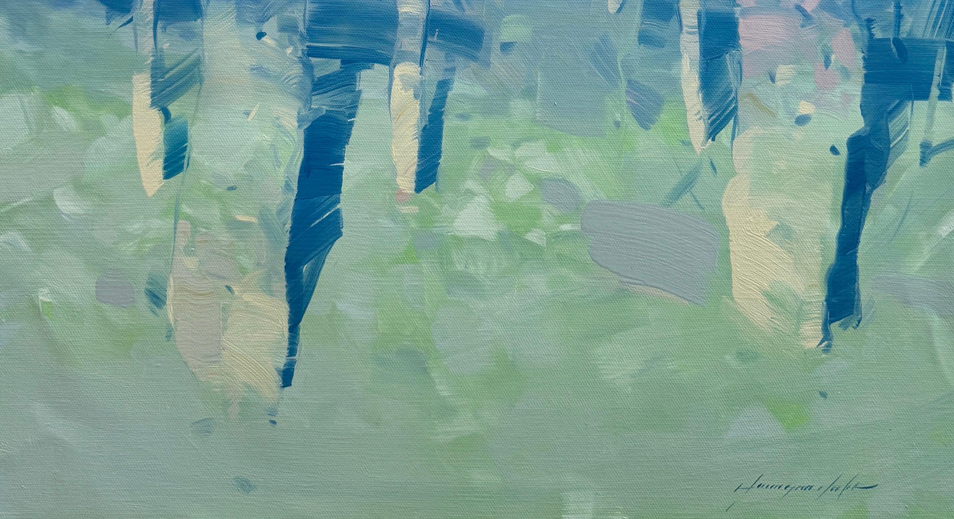 Artista: Vahe Yeremyan 
Opera: Pittura a olio originale, opera d'arte fatta a mano, pezzo unico 
Mezzo: Olio su lino 
Anno: 2024
Stile: Impressionismo, 
Titolo: Alberi indaco,
Dimensioni: 27,5