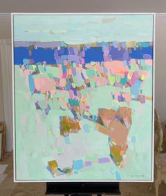 Lake Side, Landscape, Impressionism, Original oil Painting, Ready to Hang