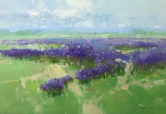 Lavenders, Original oil Painting, Handmade artwork, Painting, Oil on Canvas