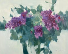 Lilacs, Original oil Painting, Ready to Hang