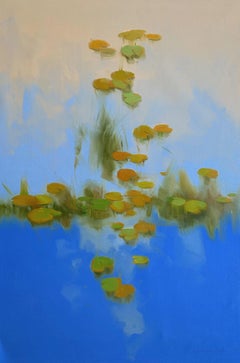 Lilies, Floral Original oil Painting, Ready to Hang