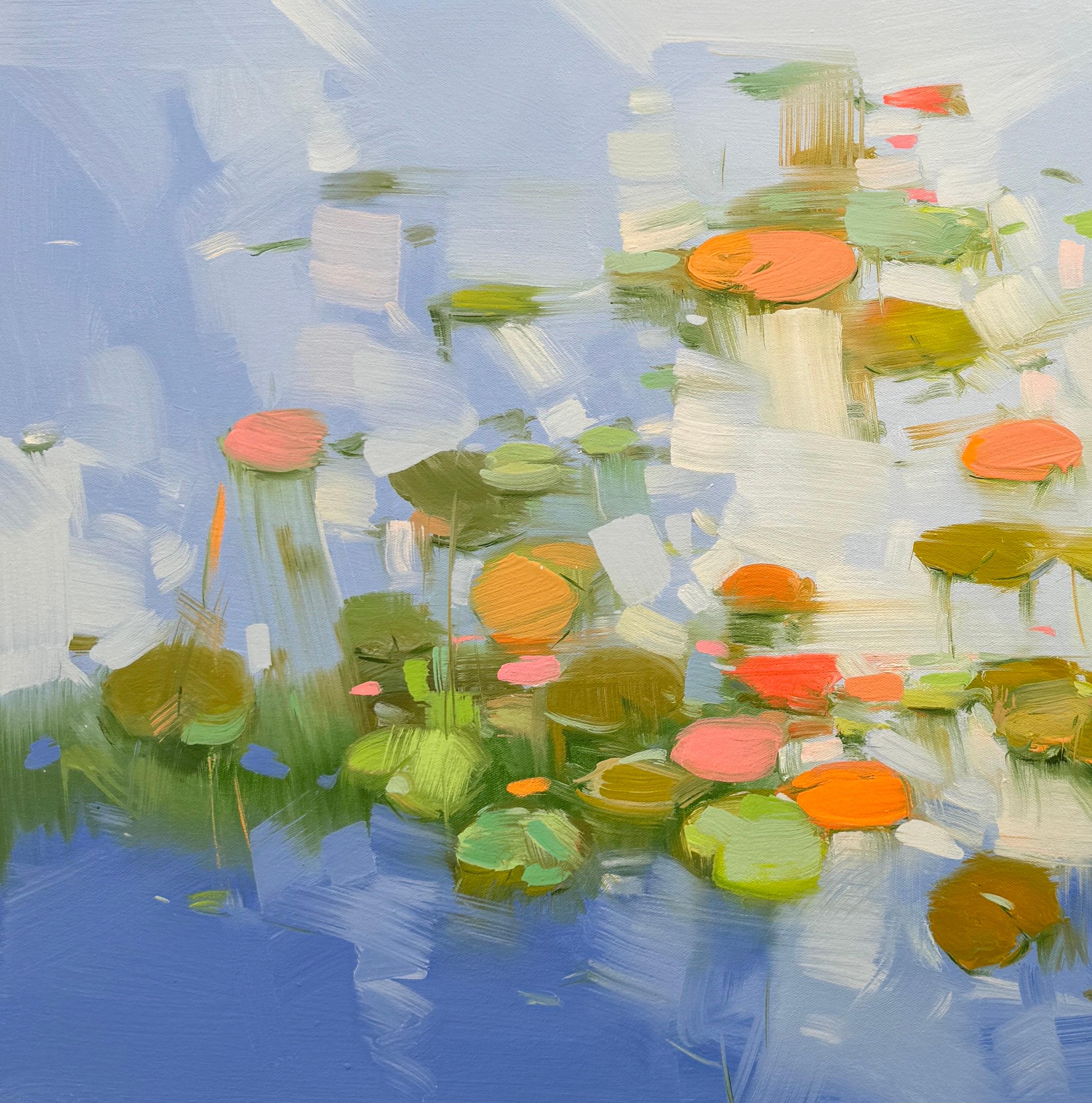 Artist: Vahe Yeremyan 
Work: Original Oil Painting, Handmade Artwork, One of a Kind 
Medium: Oil on Canvas 
Year: 2024
Style: Impressionism, 
Title: Lilies Pond,
Size: 20