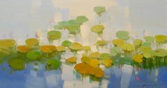 Lilies Pond, Original oil Painting, Ready to Hang