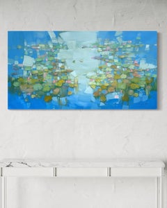 Lily Symphony, Floral Impressionism Original oil Painting, Ready to Hang