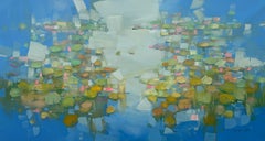 Lily Symphony, Floral Impressionism Original oil Painting, Ready to Hang