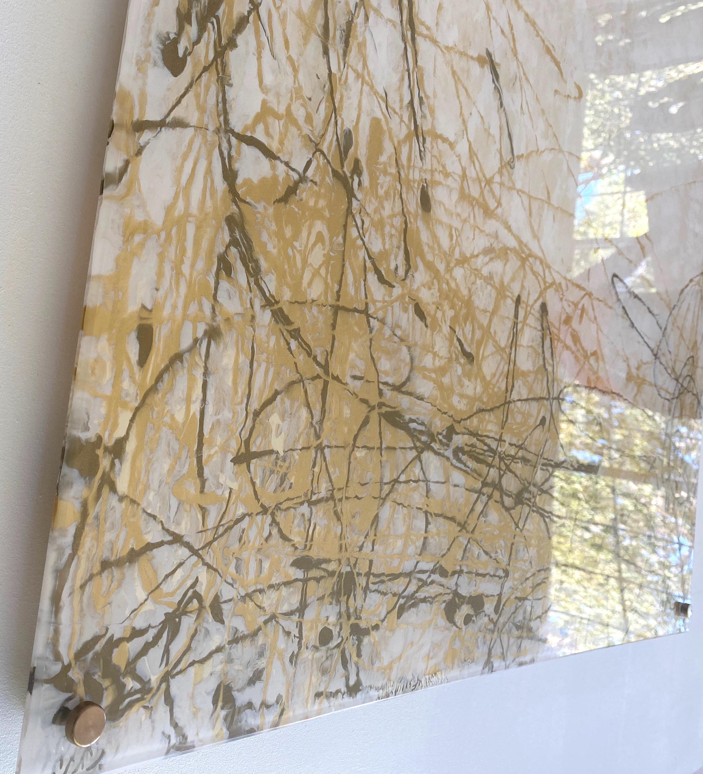 Mineral Soul, Acrylic on Plexiglass, Original Painting, Ready to Hang For Sale 2