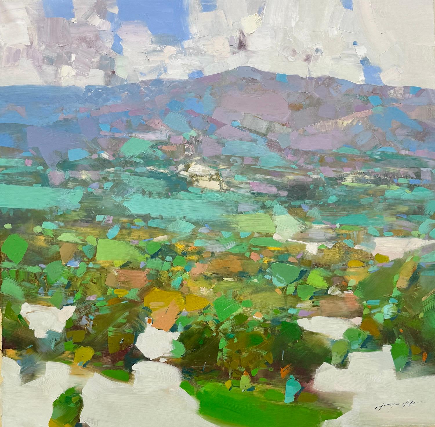 Vahe Yeremyan Landscape Painting - Montecito View Landscape Impressionism Original oil Painting Ready to Hang