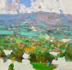 Montecito View Landscape Impressionism Original oil Painting Ready to Hang