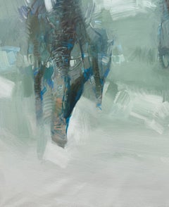 Moon Trees, Landscape, Impressionism Original oil Painting, Ready to Hang