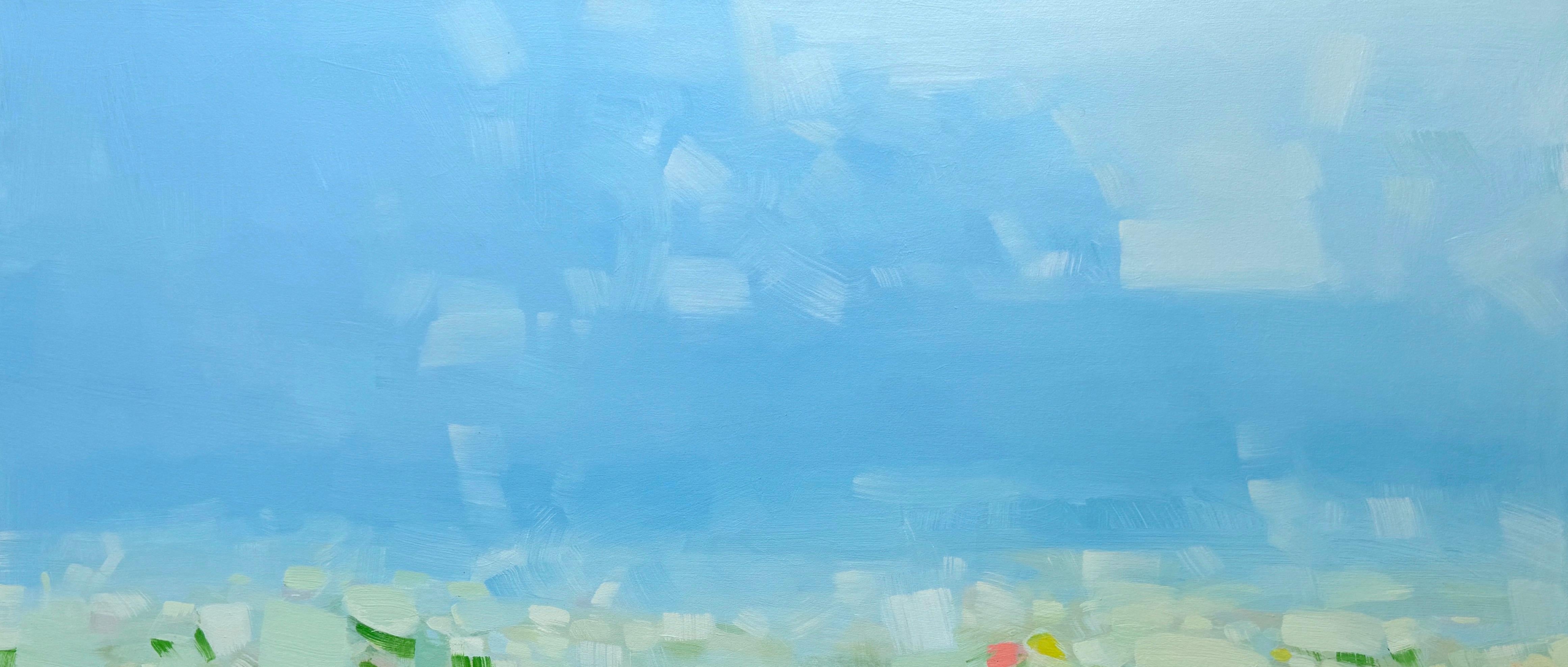 Morning Fog, Große Landschaft, Original-Ölgemälde in Öl, hängefertig – Painting von Vahe Yeremyan