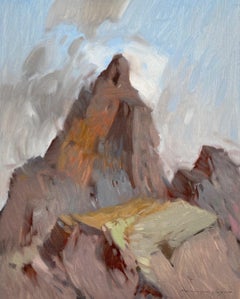 Mountain Rock, Original oil Painting, Ready to Hang