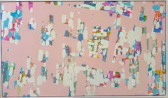 Nocturne in Pink Abstract Artwork Original Painting Ready to Hang