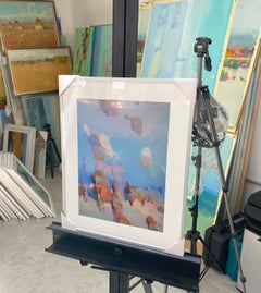 Ocean Cliffs , Print on Paper, Framed