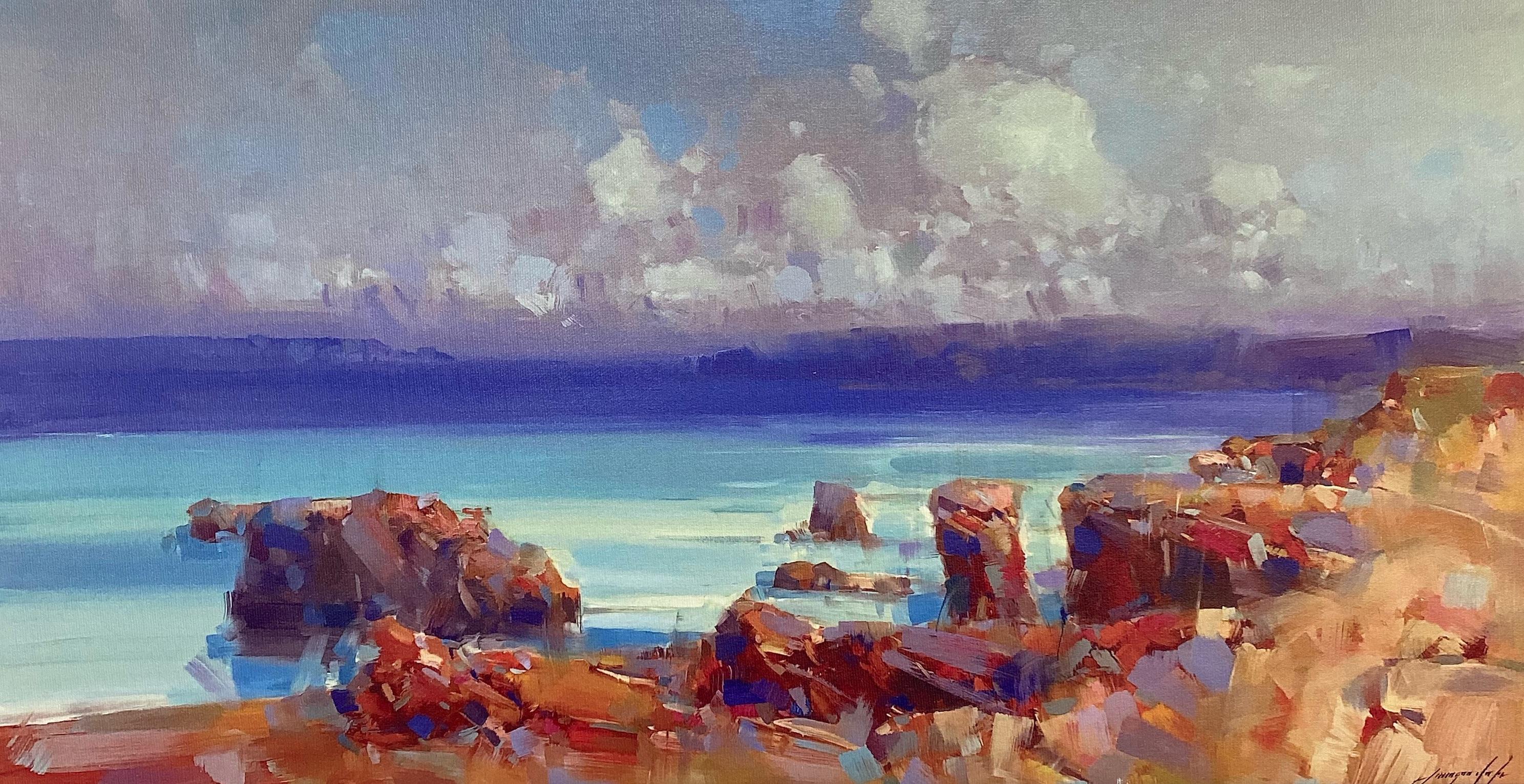 Vahe Yeremyan Still-Life Painting - Ocean Side, Print on Canvas