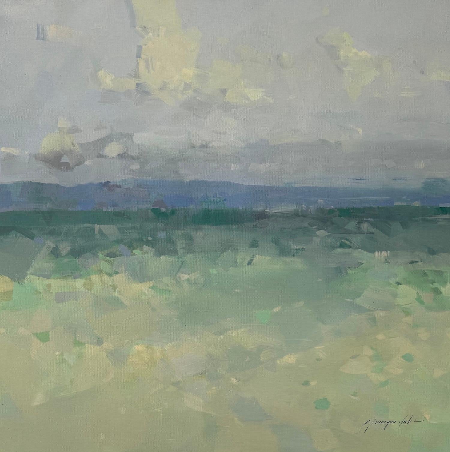 Landscape Painting di Vahe Yeremyan - Oceano Pacific Highway Pittura ad olio originale, pronta da appendere