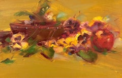 Pansies, original oil Painting, Still Life