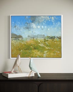 Pastel Landscape Impressionism Original oil Painting, Ready to Hang