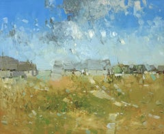 Pastel Landscape Impressionism Original oil Painting, Ready to Hang