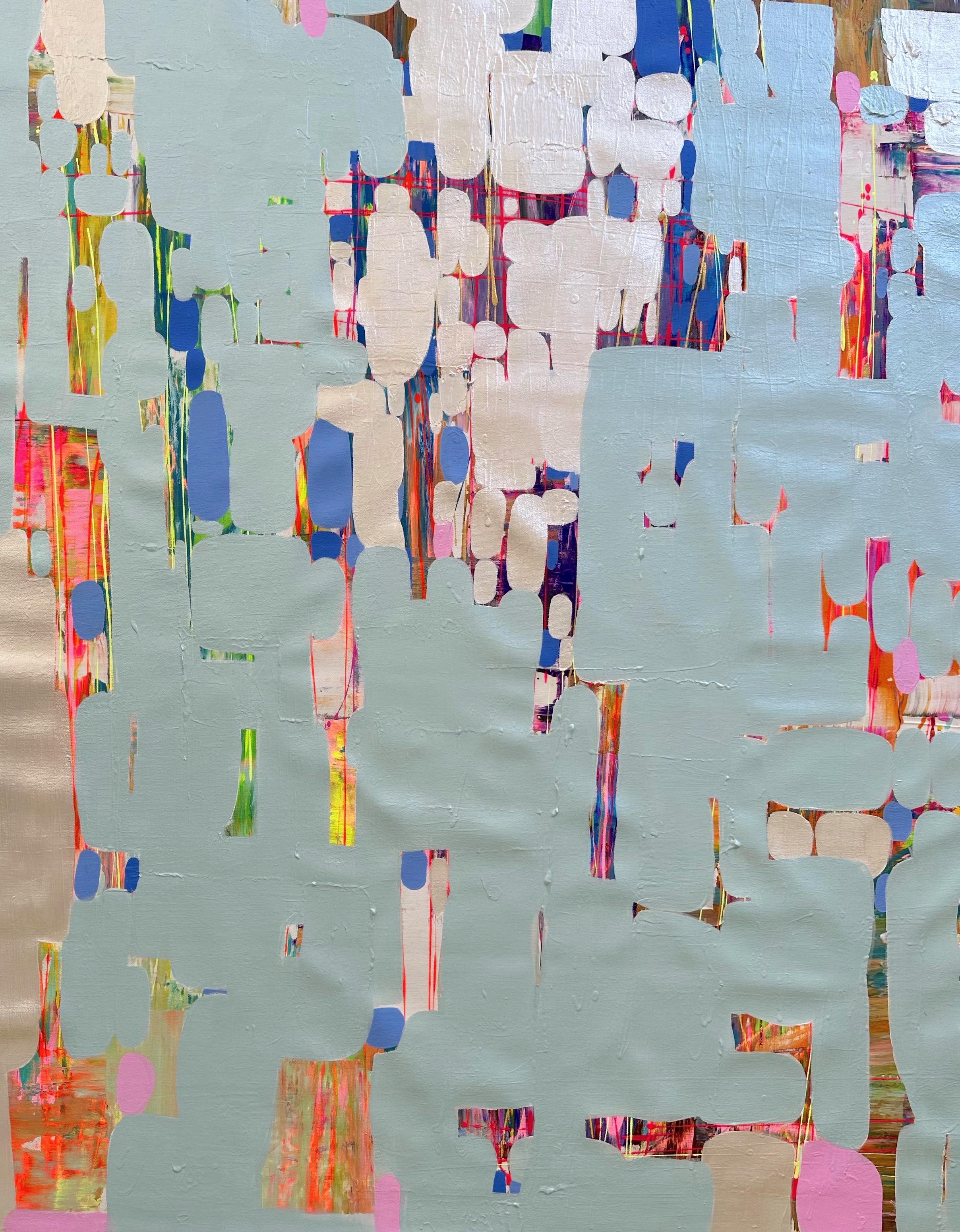 Perlen Hafen, Abstrakt, Original Ölgemälde, hängefertig, gerahmt (Impressionismus), Painting, von Vahe Yeremyan