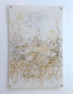 Perla Sánscrita 3, Acrílico sobre plexiglás, Pintura original, Lista para colgar